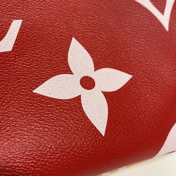 Auth LOUIS VUITTON Neverfull MM M44567 Rouge Giant Monogram AR1169 Tote Bag - Picture 5 of 16